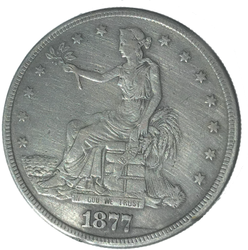 1877 S Trade Silver Dollar