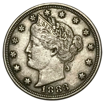 1883 No Cents Liberty Head